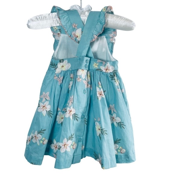 OSHKOSH B’gosh Floral Sleeveless Little Girl Dress Infant Baby Spring Summer - Picture 6 of 10